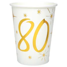 Pappkopper 80 År Sparkle