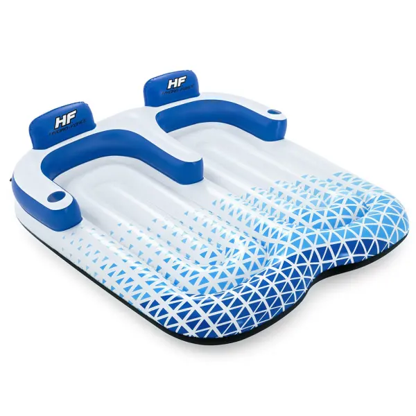 Oppblåsbar Bademadrass Dobbel Indigo Wave