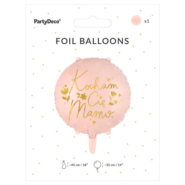 Kocham Cie Mamo Folieballong