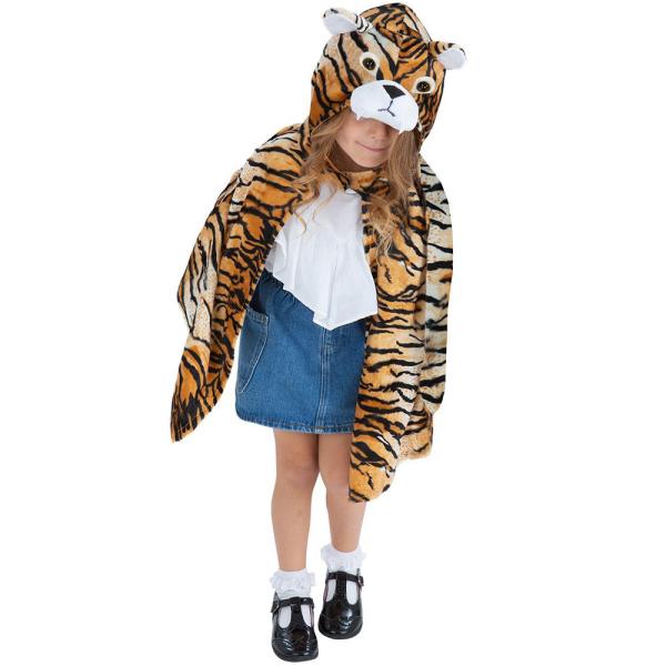 Deluxe Tiger Cape Barn 4-7 år