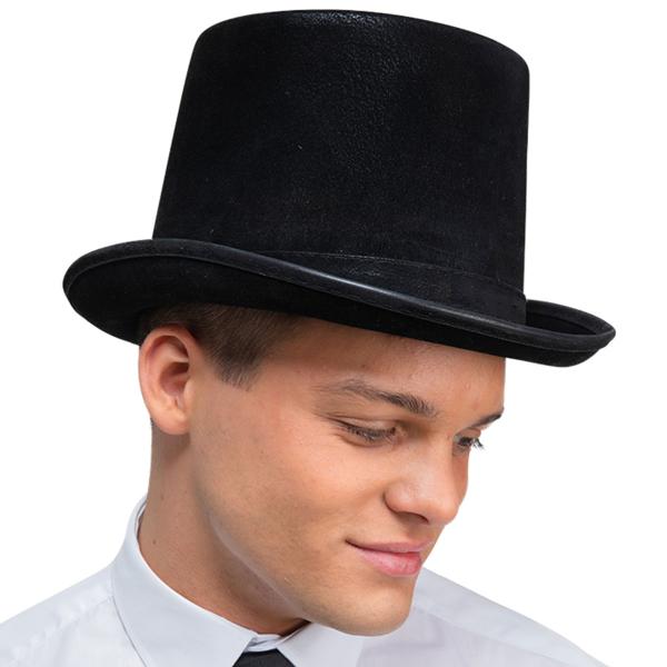 Deluxe Høy Hatt Svart