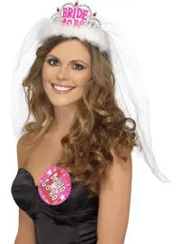 Tiara Bride To Be med Slør