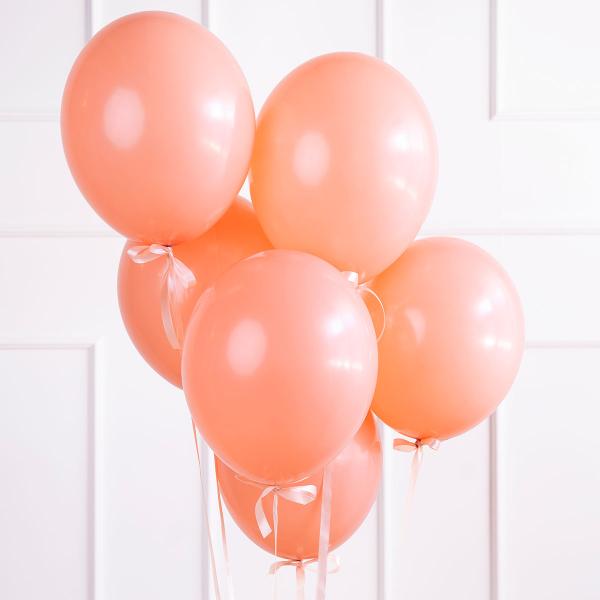Sterke Ballonger Fersken Pastell 27 cm