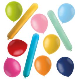 Ballongmix Ulike Farger og Former Matt