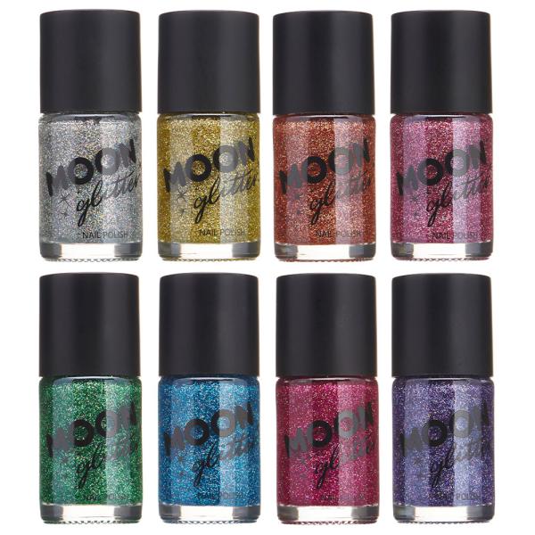 Moon Glitter Holografisk Neglelakk