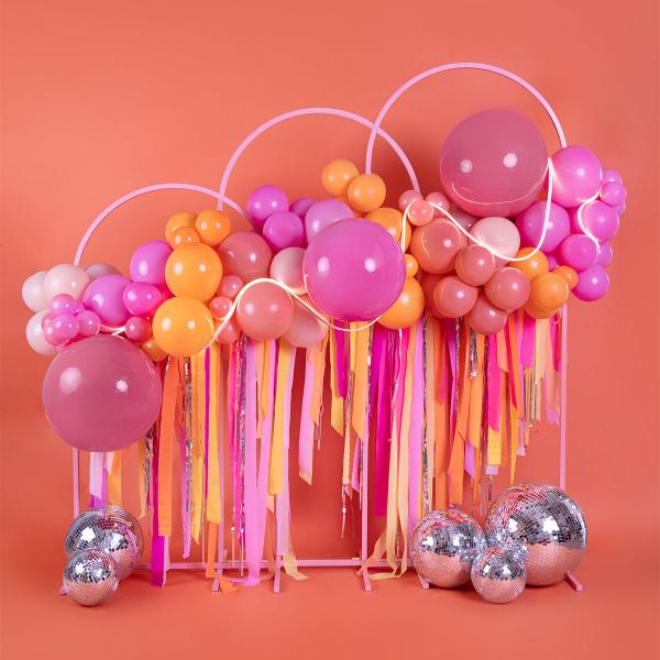 Sterke Ballonger Fersken Pastell 27 cm