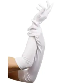 Hvite Lange Hansker