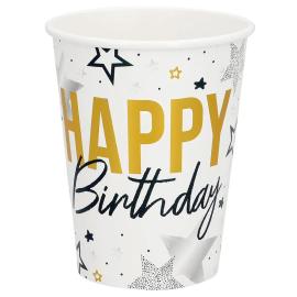 Pappkopper Happy Birthday 25 cl