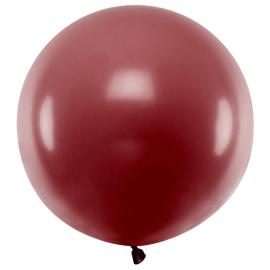Stor Rund Latexballong Burgund Pastell