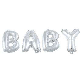 Baby Bokstavballonger Sølv