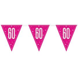 Flaggirlander 60 år Rosa & Sølv