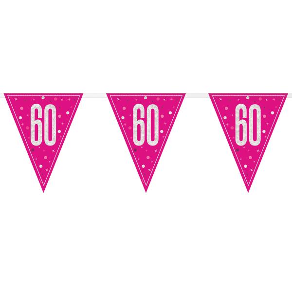 Flaggirlander 60 år Rosa & Sølv