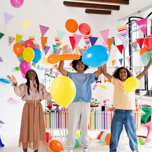 Ballongmix Ulike Farger og Former Matt