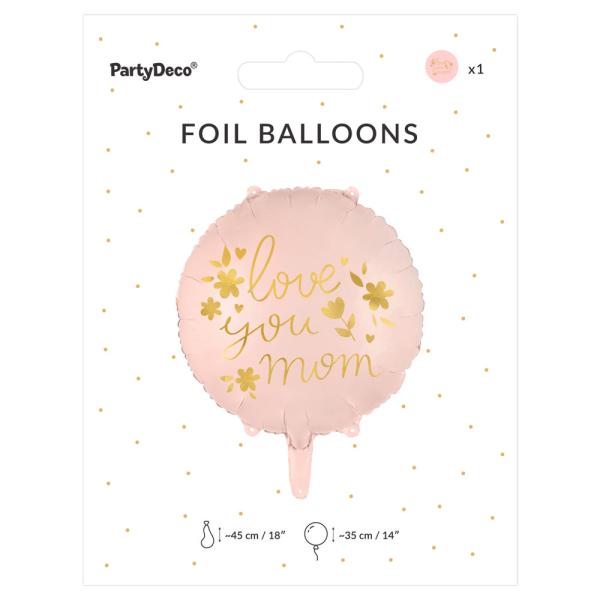 Love You Mom Folieballong