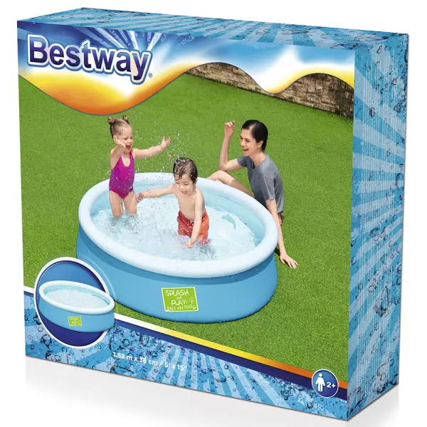 Bestway Oppblåsbart Barnebasseng Fast Sett