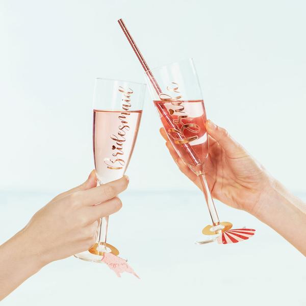 Glass Klistremerker Bride og Bridesmaid