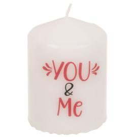 Hvitt Blokklys You & Me