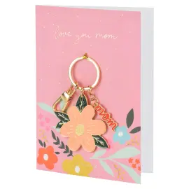 Love You Mom Kort med Nøkkelring