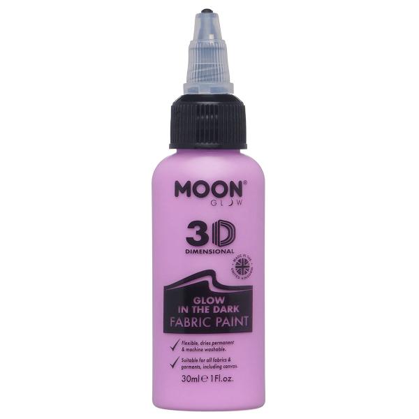 Moon Glow Selvlysende Tekstilfarge Lilla 30 ml