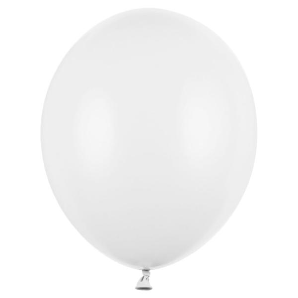 Hvite Ballonger Pastel Pure White