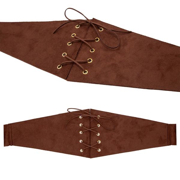 Korsettbelte Brun Fuskeskinn