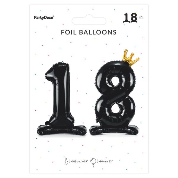 Stående Tallballong 18 Svart