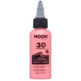 Moon Glow Selvlysende Tekstilfarge Rød 30 ml