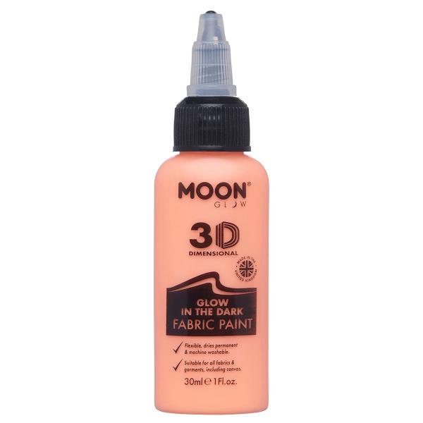 Moon Glow Selvlysende Tekstilfarge Oransje 30 ml