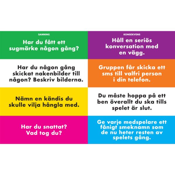Sanning eller Konsekvens Kortspill 15+ år