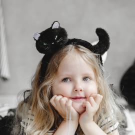 Katt Hårbøyle Svart