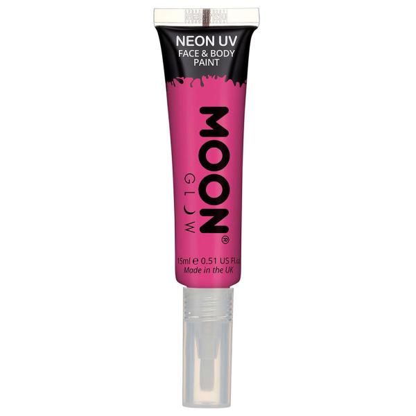 Moon Glow Neon UV Kropps- & Ansiktsfarge med Børste