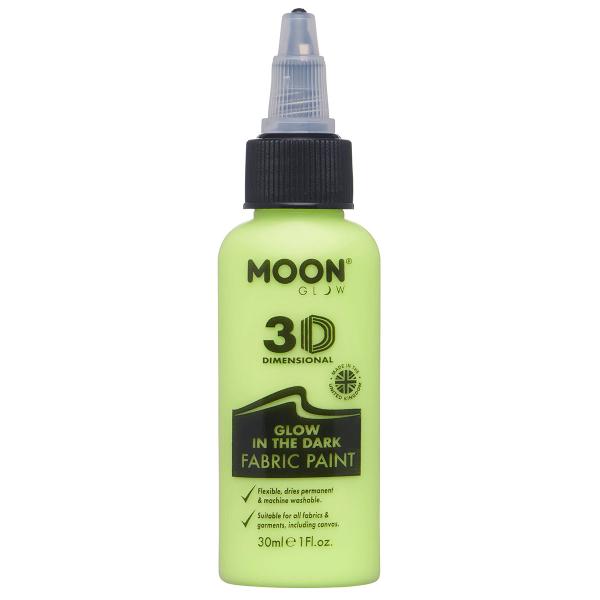 Moon Glow Selvlysende Tekstilfarge Gul 30 ml