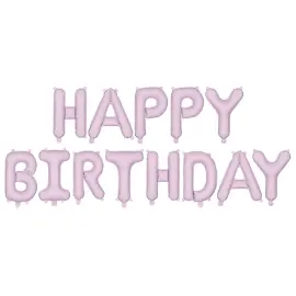 Happy Birthday Ballonggirlander Lilla