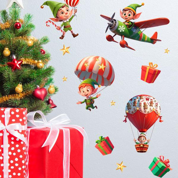 Veggklistremerker med Nissar 13-pakning