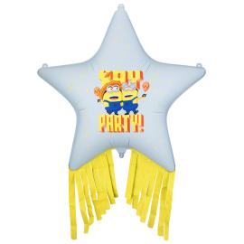 Minions Folieballong Stjerne med Frynser 72 cm