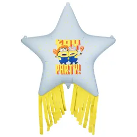 Minions Folieballong Stjerne med Frynser 72 cm