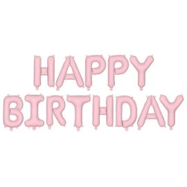 Happy Birthday Ballonggirlander Rosa