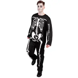 Skjelett Svart Jumpsuit