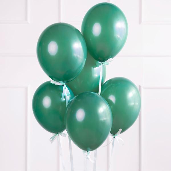 Sterke Ballonger Flaskegrønn Pastell 23 cm 100-pakning