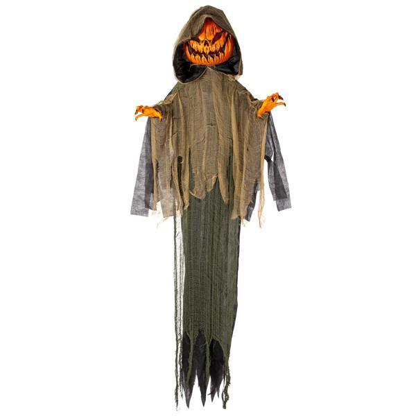 Hengende Gresskarfigur med Lyd og Lys 215 cm