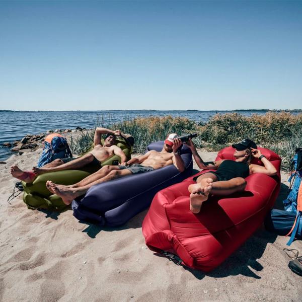 Softybag Loungesofa Midnattssvart 175 x 75 x 50 cm