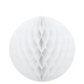 Hengende Honeycomb Ball Hvit