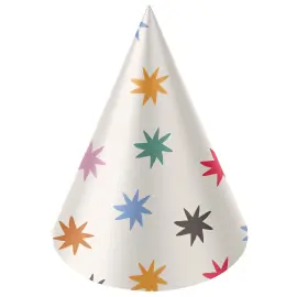 Festhatter med Stjerner 6-pakning