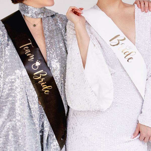 Ordensbånd Bride & Team Bride Svart/Hvit 6-pakning