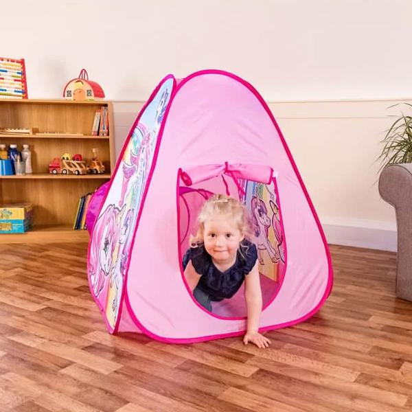 Enhjørning Pop Up Leketelt med Tunnel