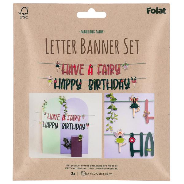Bokstavgirlander Fabulous Fairy 2 m