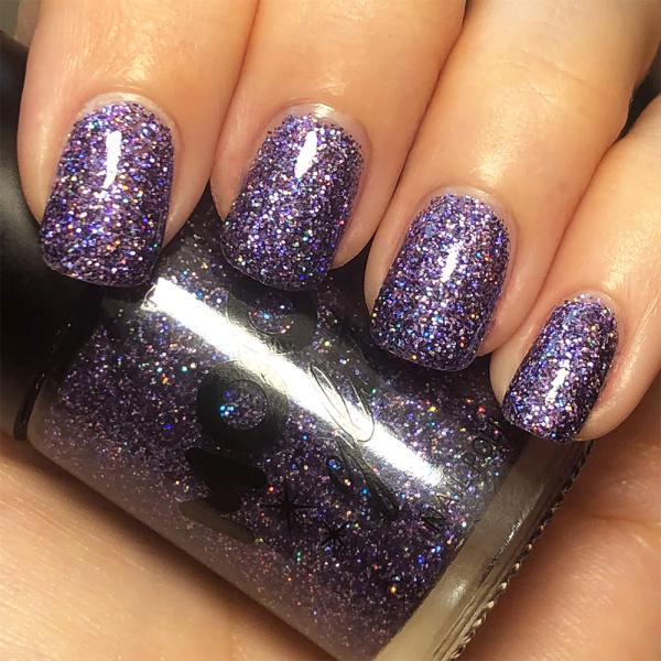 Moon Glitter Holografisk Neglelakk Lilla
