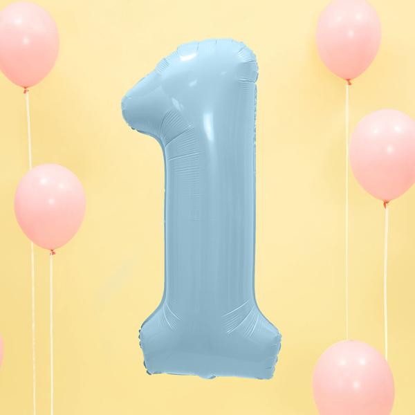 Blå Tallballong Pastell