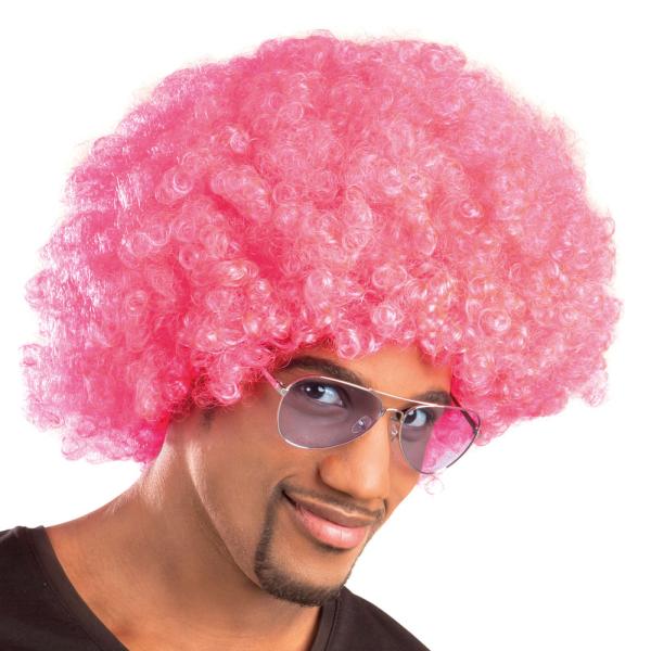 Rosa Afro Parykk