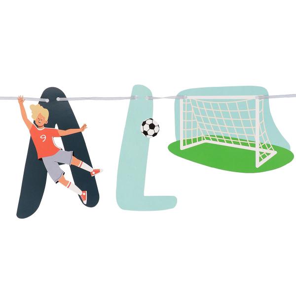 Bokstavgirlander Fotballbursdag 1,7 m